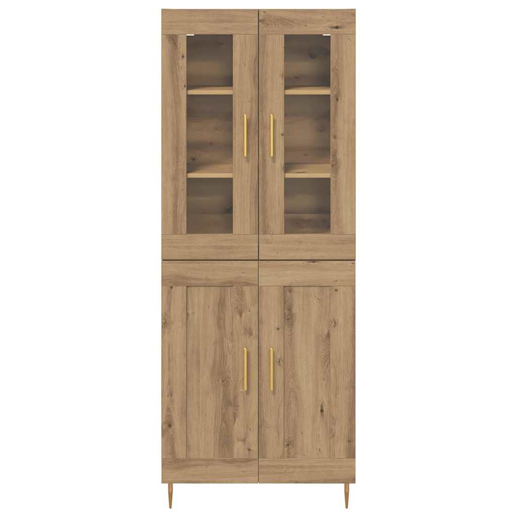 Høyskap 2 pcs Artisan Eik 69,5 x 34 x 180 cm Konstruert tre
