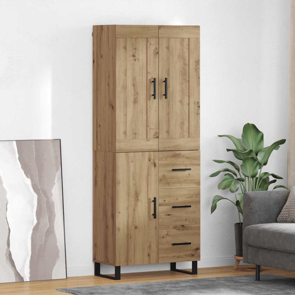 Høyskap 2 pcs Artisan Eik 69,5 x 34 x 180 cm Konstruert tre
