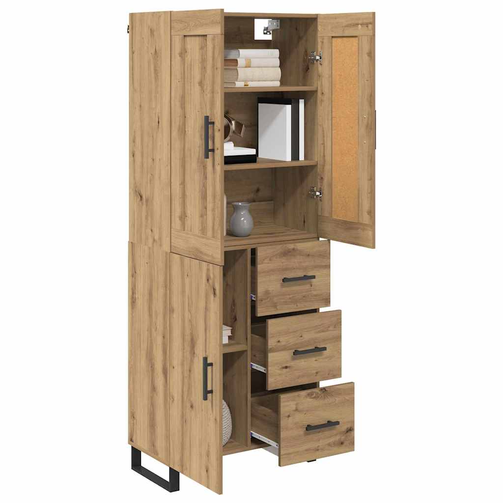 Høyskap 2 pcs Artisan Eik 69,5 x 34 x 180 cm Konstruert tre