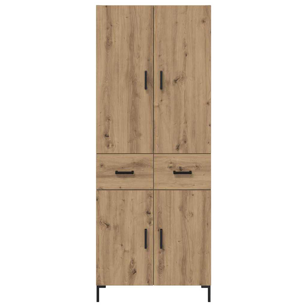 Høyskap med skuff Artisan Eik 69,5 x 34 x 180 cm Konstruert tre