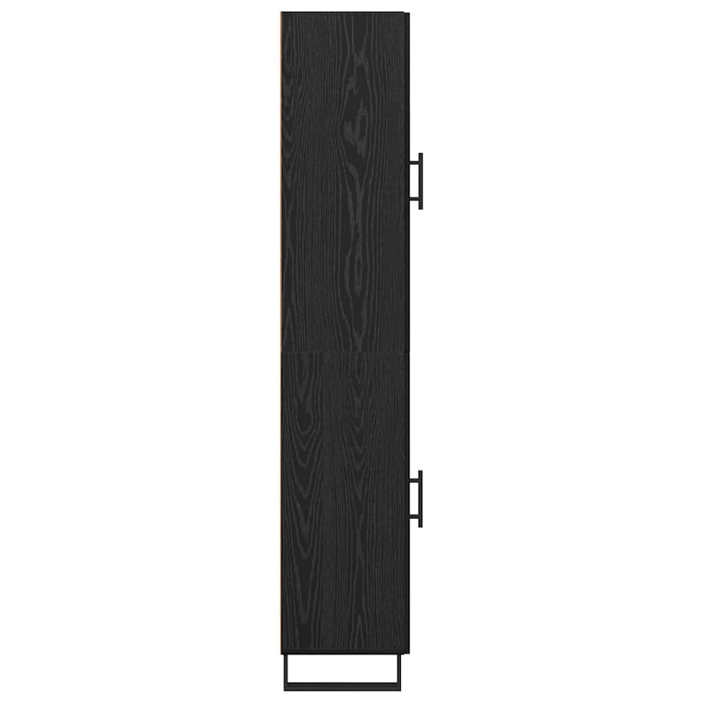 Høyskap Svart Eik 34,5 x 34 x 180 cm Konstruert tre