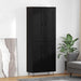 Høyskap Svart Eik 69,5 x 34 x 180 cm Konstruert tre