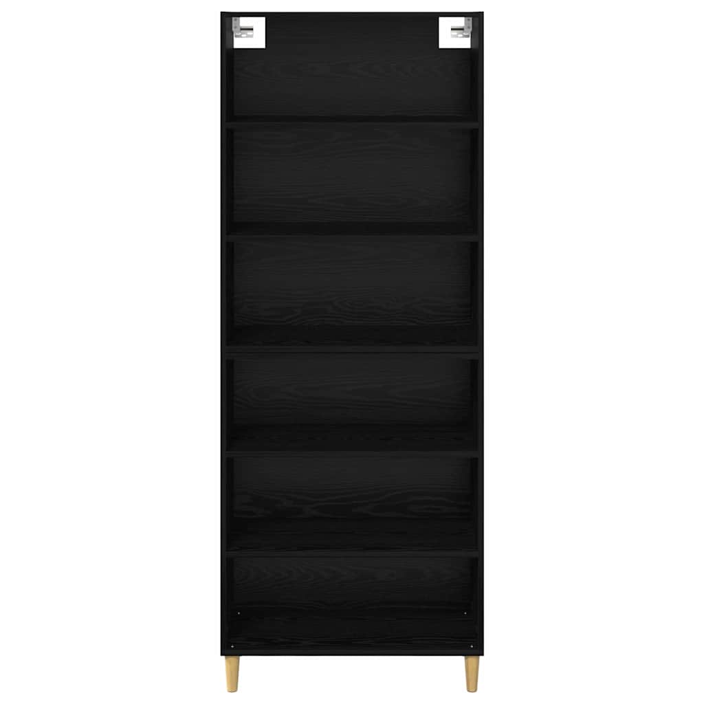 Høyskap Svart Eik 69,5 x 32,5 x 180 cm Konstruert tre