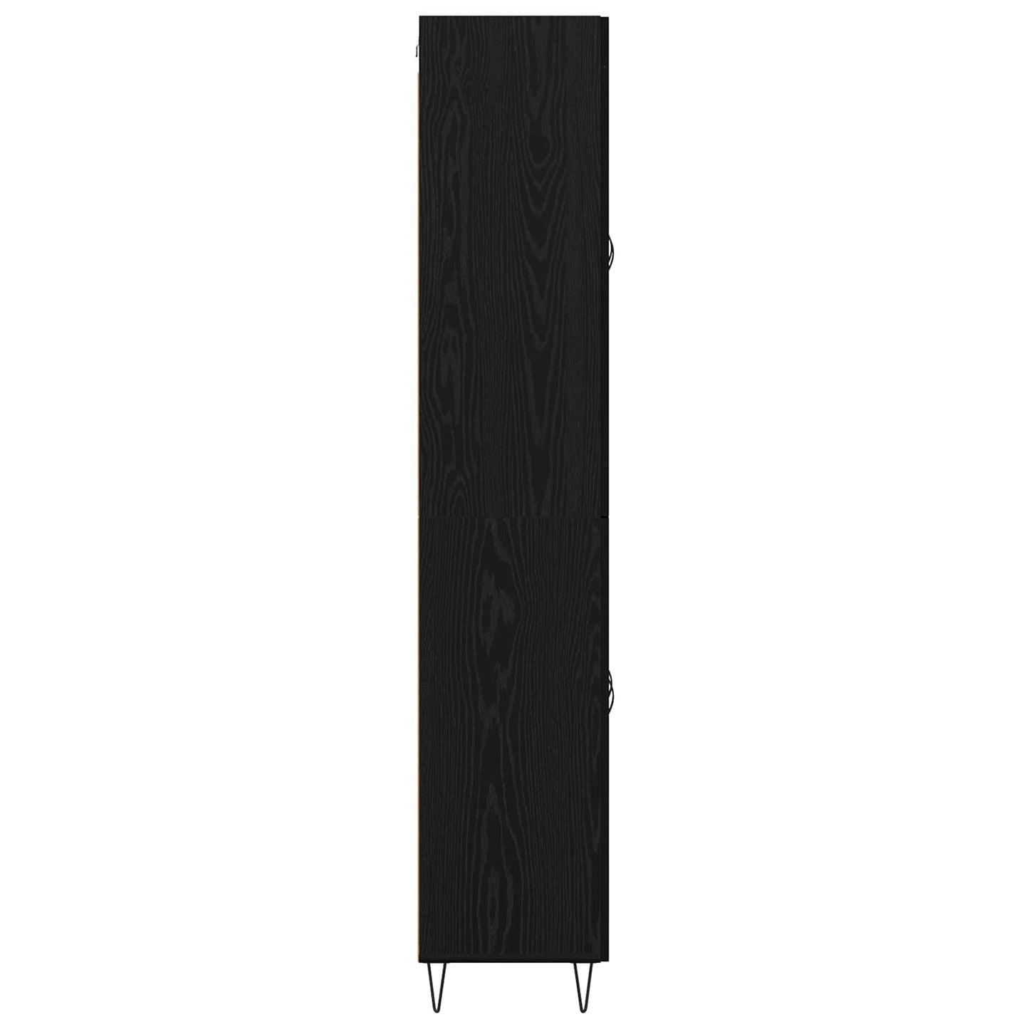 Høyskap Svart Eik 69,5 x 34 x 180 cm Konstruert tre