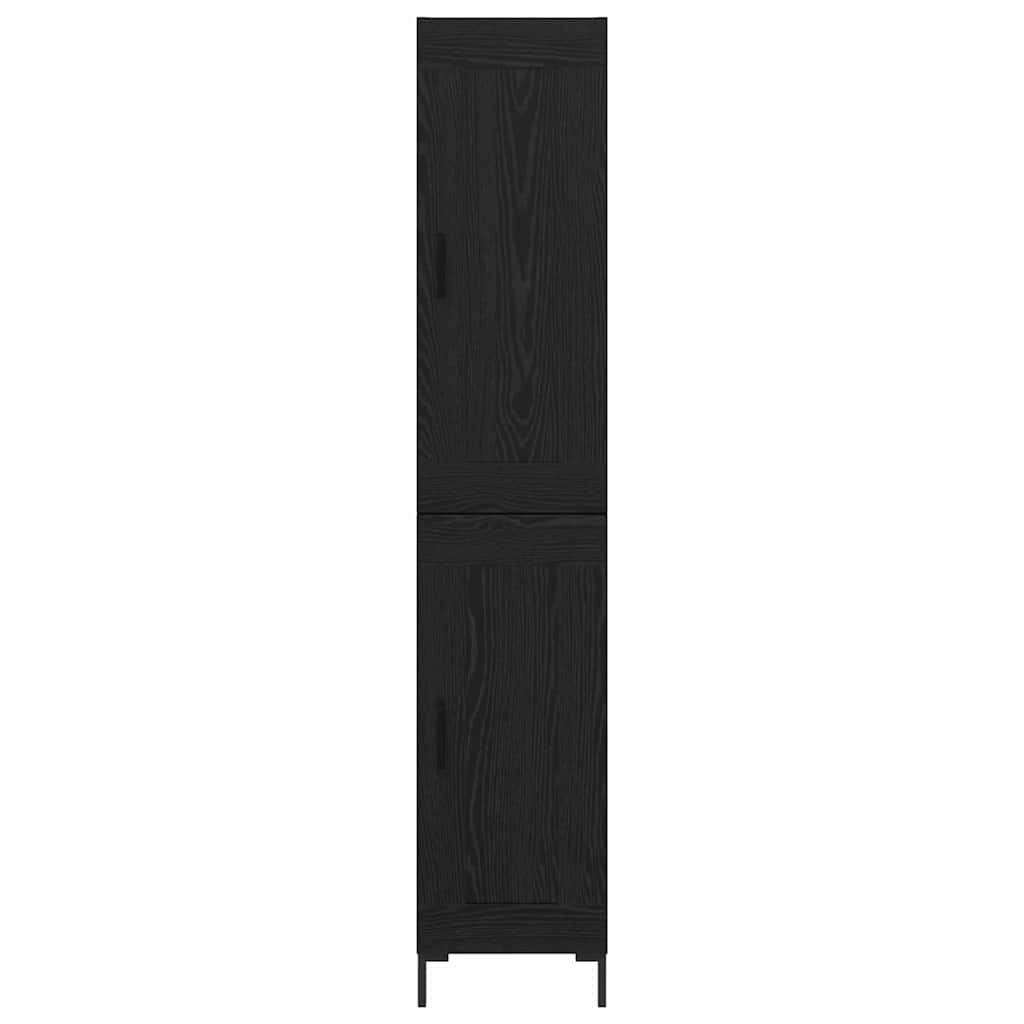 Høyskap Svart Eik 34,5 x 34 x 180 cm Konstruert tre