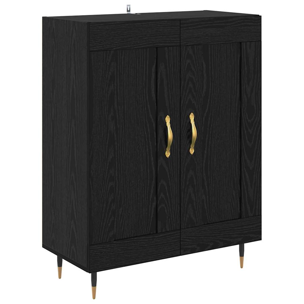 Høyskap Svart eik 69,5 x 34 x 180 cm Konstruert tre