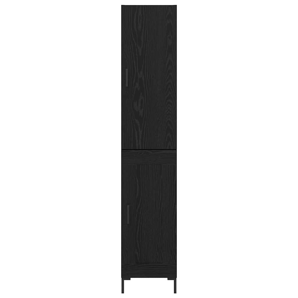 Høyskap Svart Eik 34,5 x 34 x 180 cm Konstruert tre