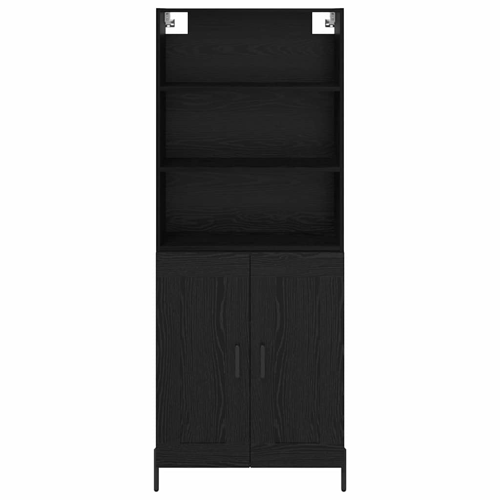 Høyskap Svart eik 69,5 x 34 x 180 cm Konstruert tre