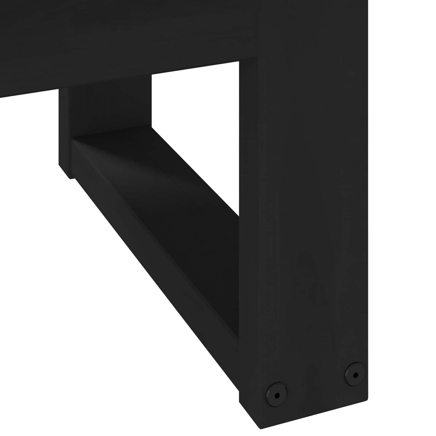 Kaffebord NOAIN Svart 119 x 60 x 40 cm Heltre furu