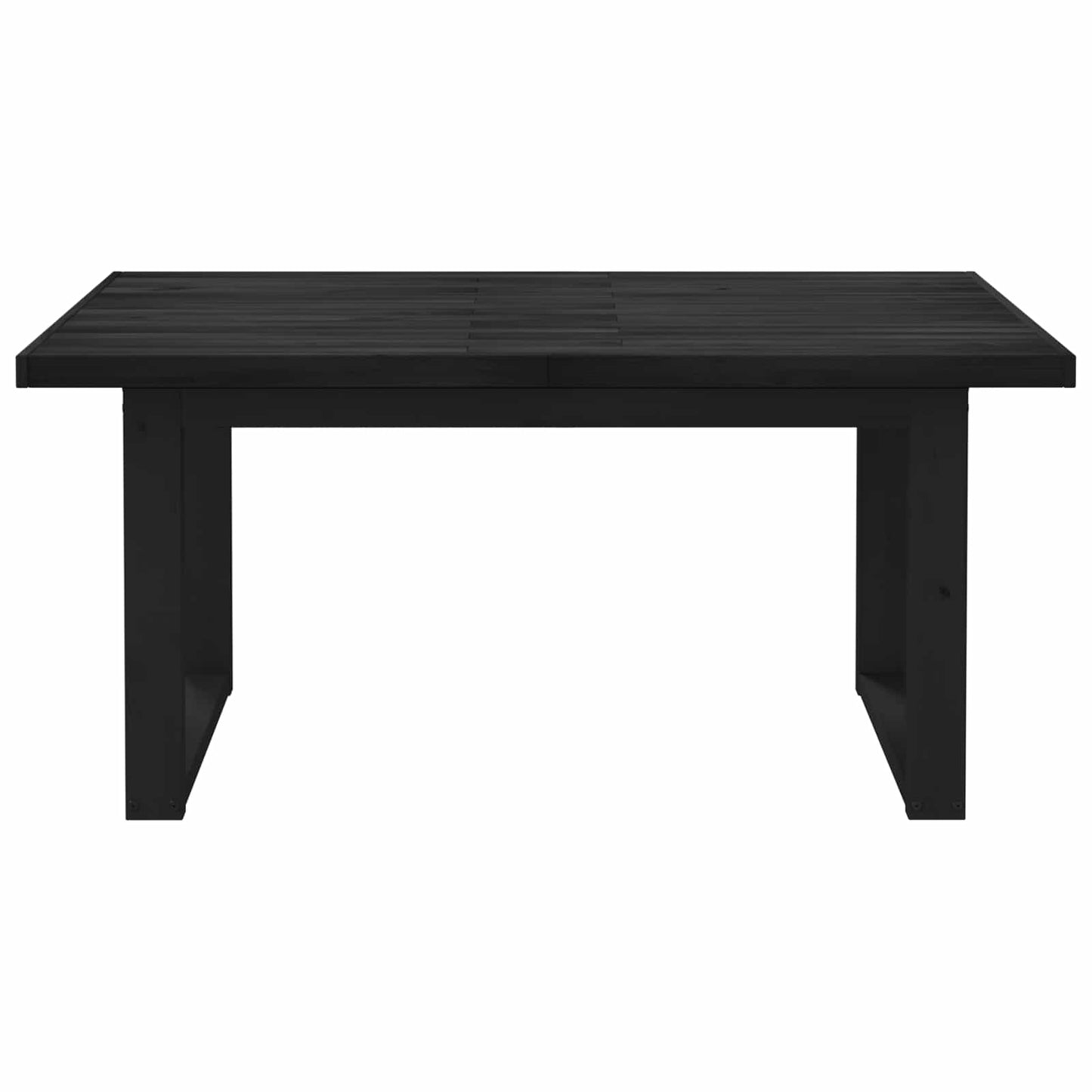 Spisebord NOAIN 160 cm Heltre furu Svart Rektangulær