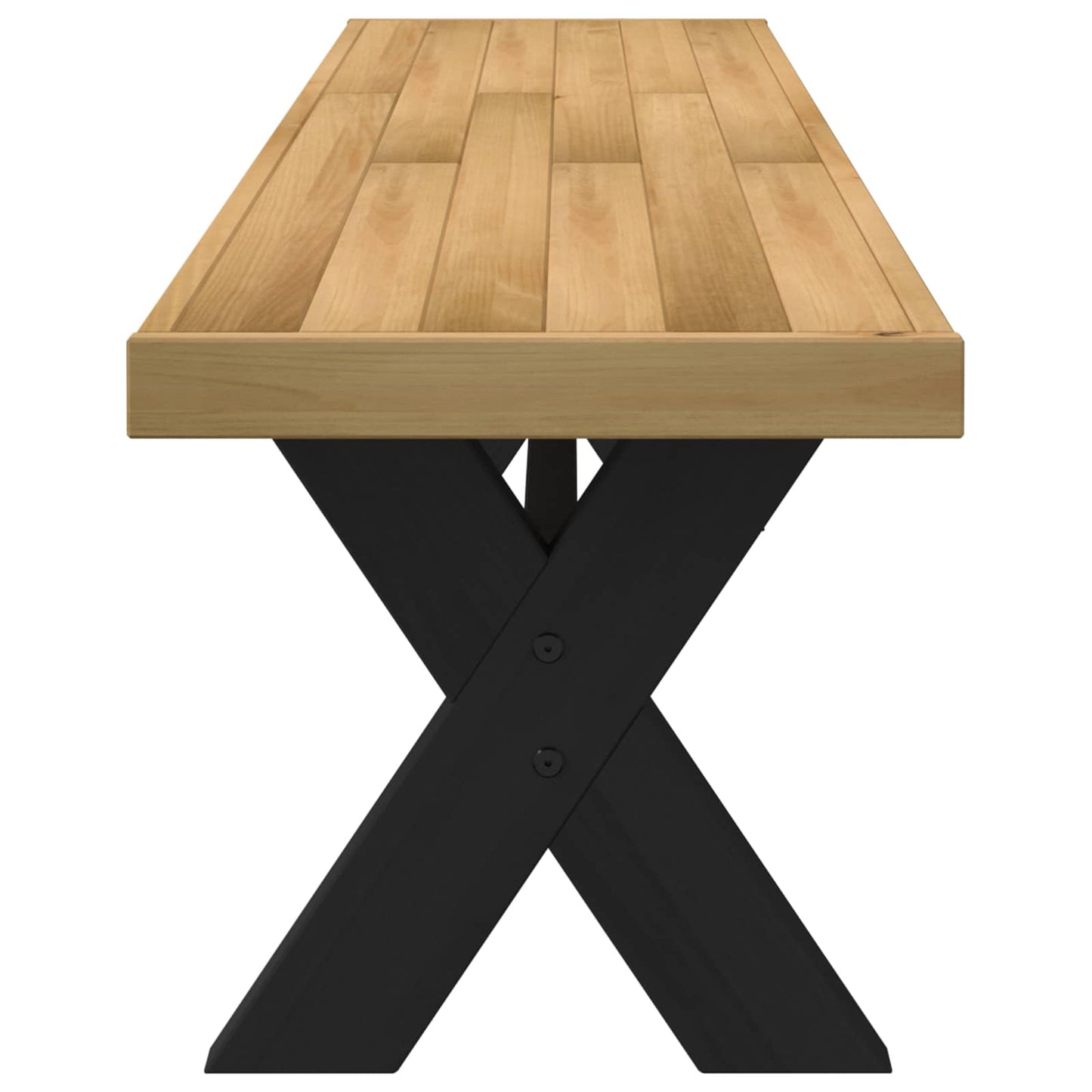 Spisebenk NOAIN 160 x 41 x 45 cm Massiv furu Naturlig