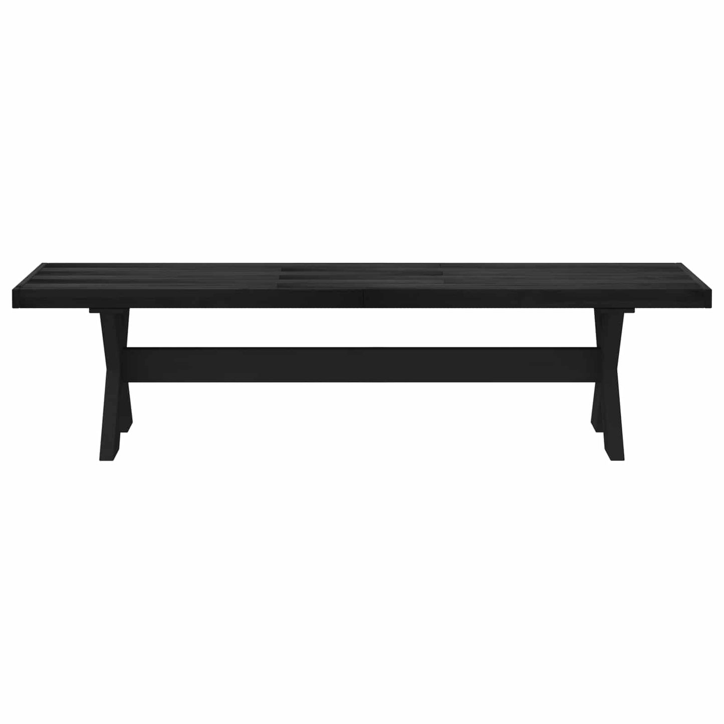 Spisebenk NOAIN 160 x 41 x 45 cm Massiv furu Svart