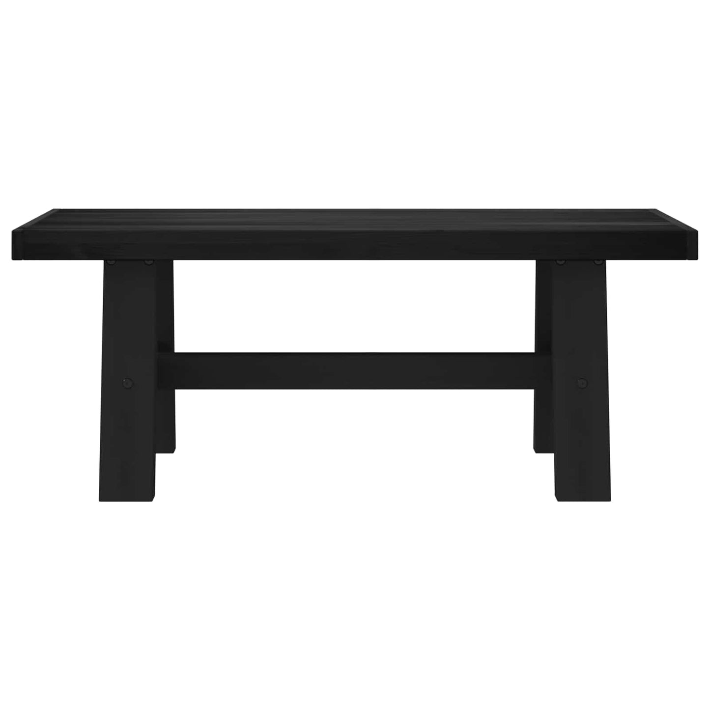Spisebenk NOAIN 120 x 41 x 45 cm Massiv furu Svart