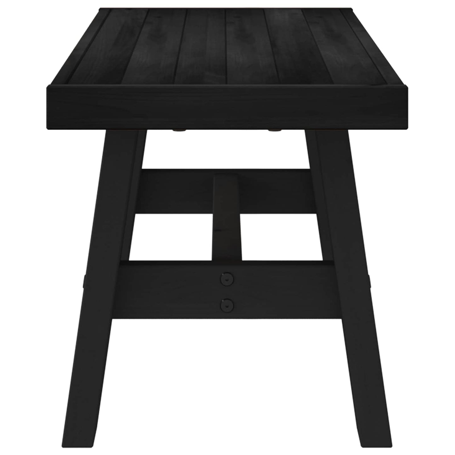 Spisebenk NOAIN 120 x 41 x 45 cm Massiv furu Svart