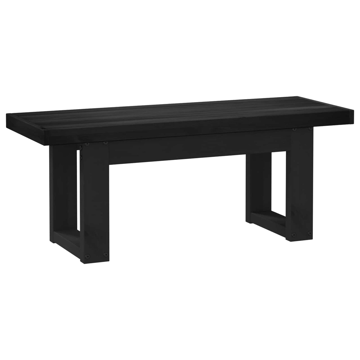 Spisebenk NOAIN 120 x 41 x 45 cm Massiv furu Svart
