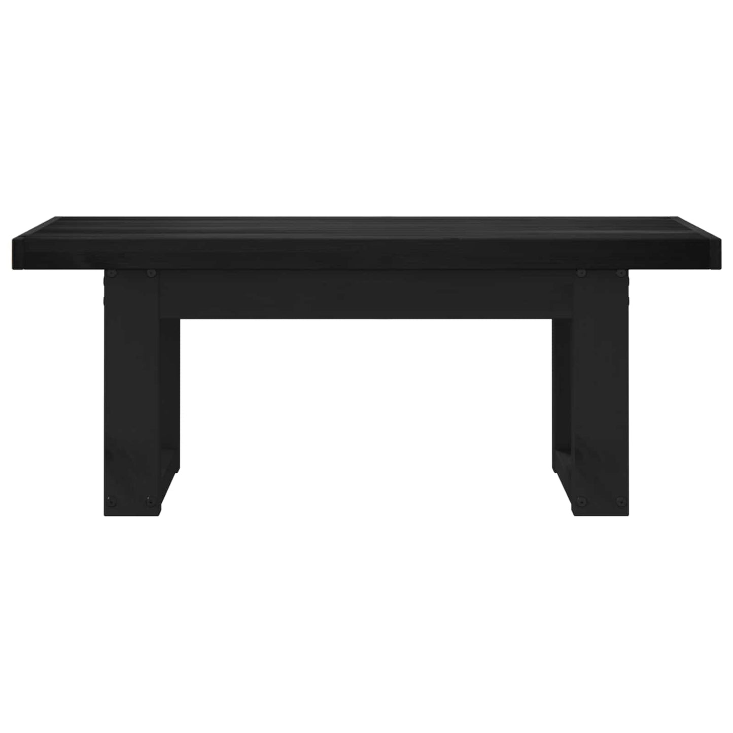 Spisebenk NOAIN 120 x 41 x 45 cm Massiv furu Svart