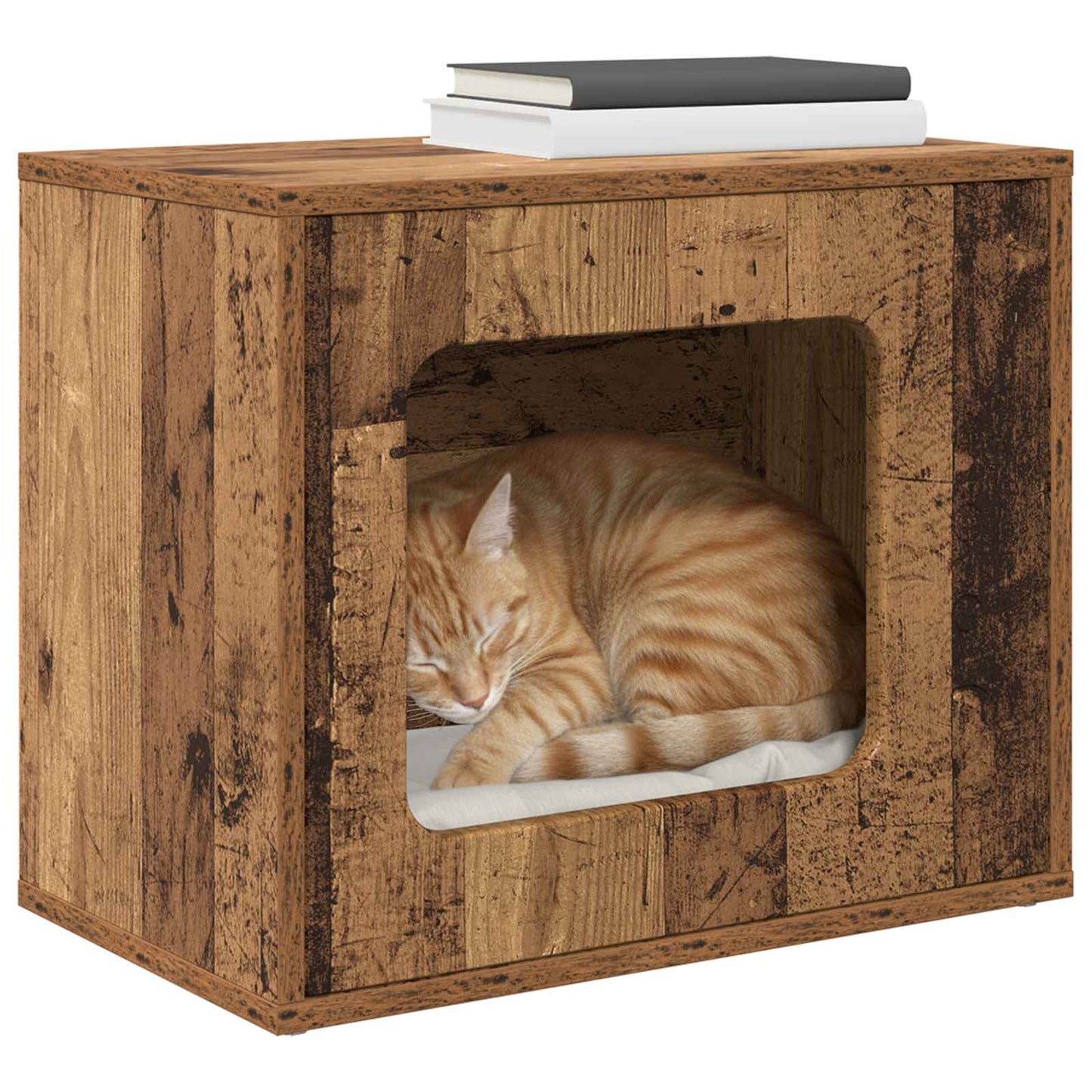 Katt Hus Gammelt tre 51 x 30 x 42,5 cm Konstruert tre