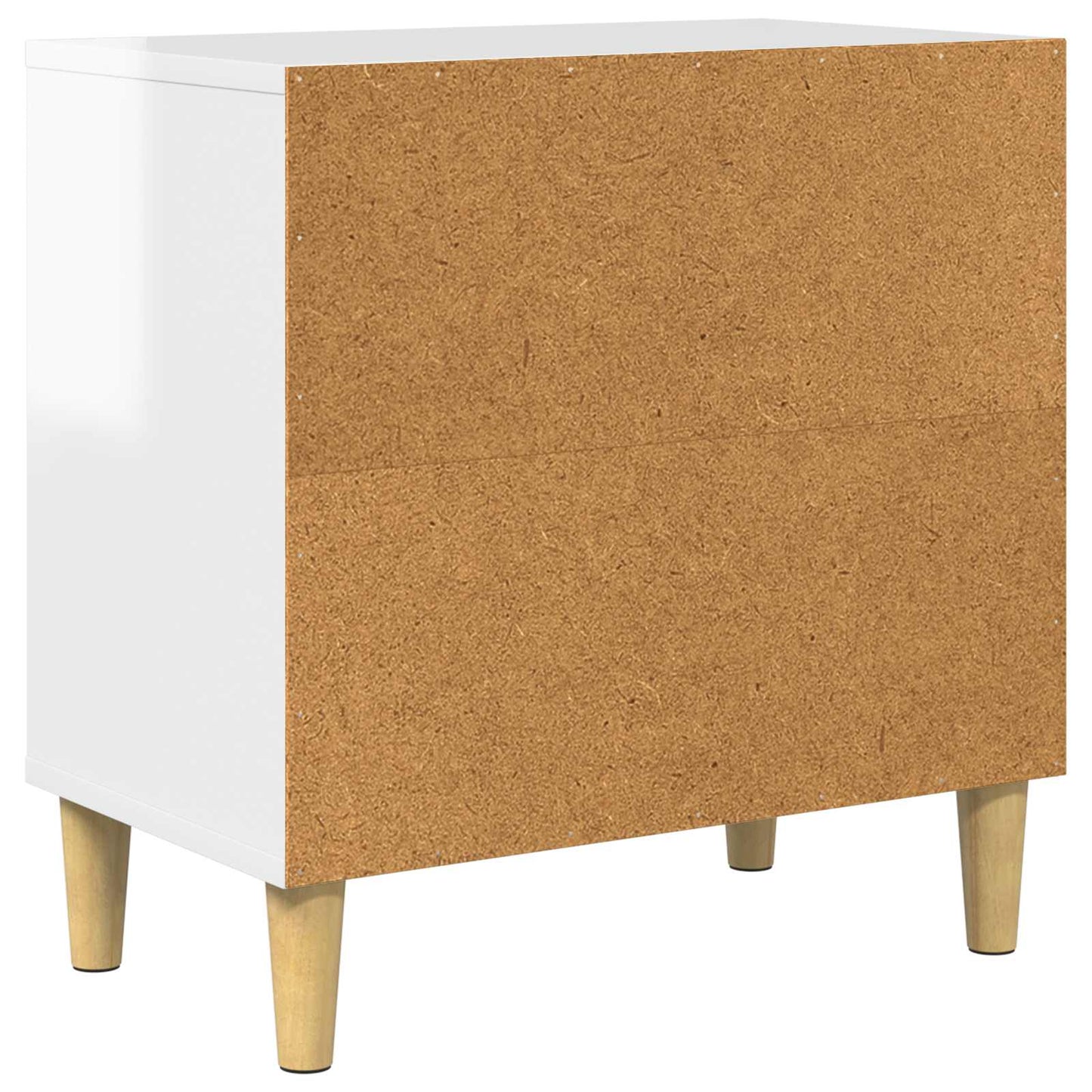 Katt Hus Glanset Hvit 51 x 30 x 52 cm Konstruert tre