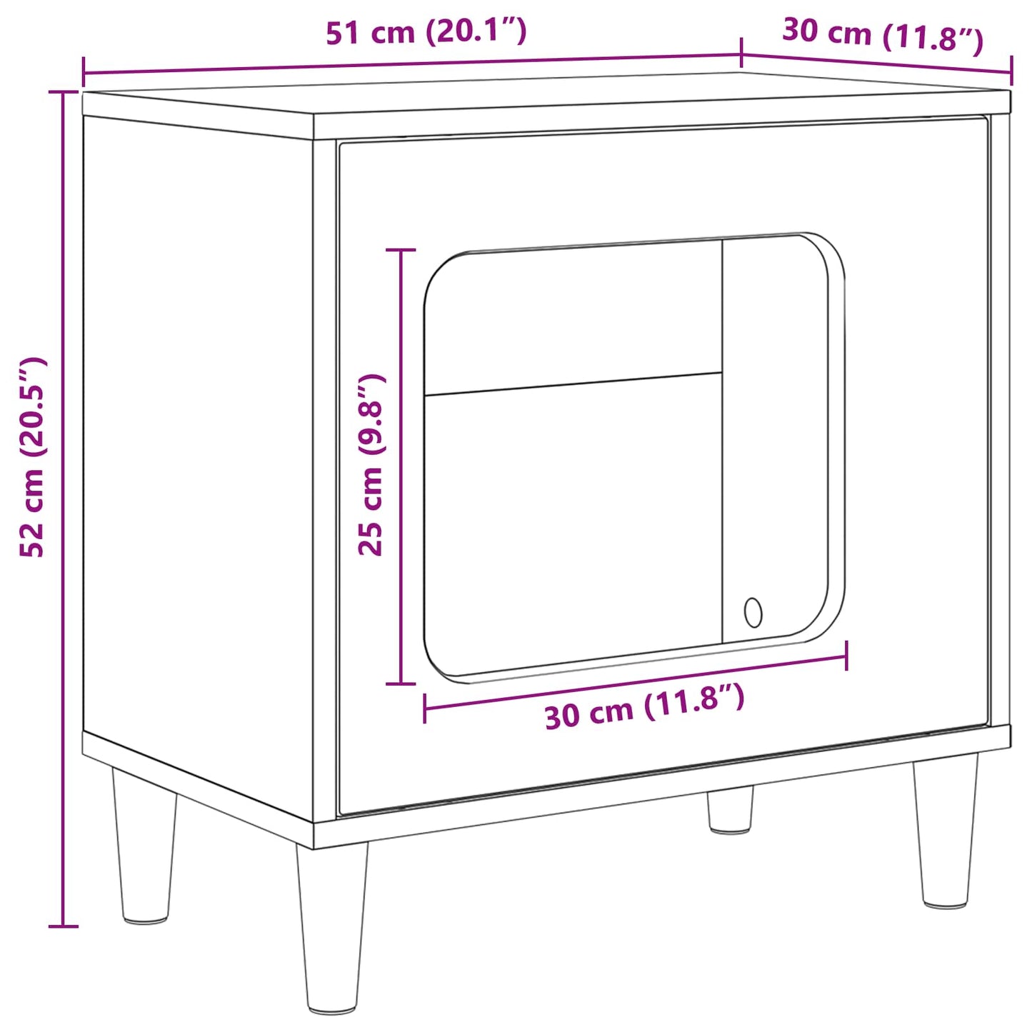 Katt Hus Gammelt tre 51 x 30 x 52 cm Konstruert tre