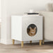 Katt Hus Hvit 42,5 x 40 x 53 cm Konstruert tre