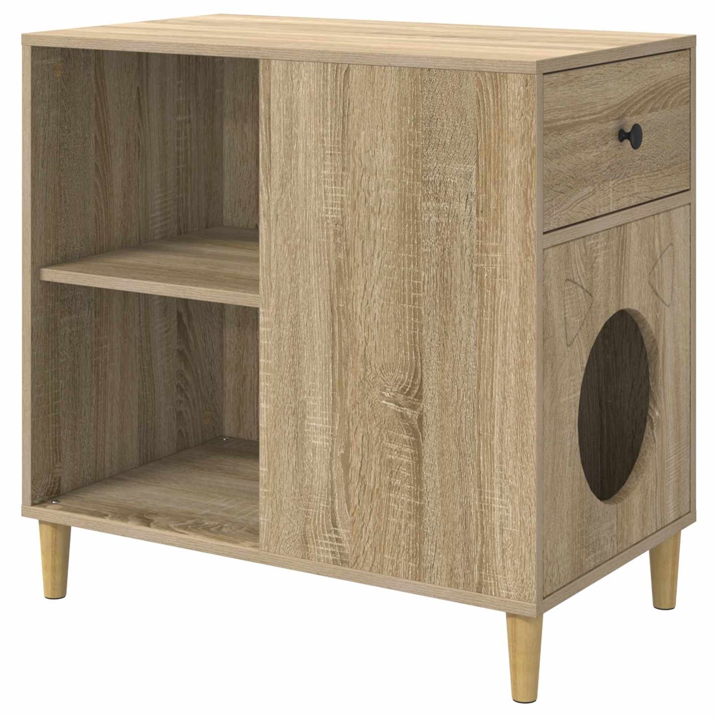 Katt Hus Sonoma 72 x 42.5 x 70 cm Konstruert tre
