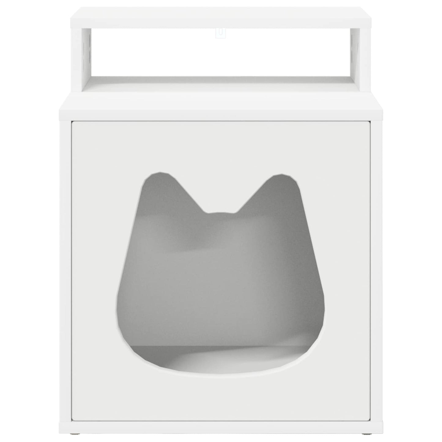 Katt Hus Hvit 42,5 x 40 x 53,5 cm Konstruert tre