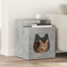Katt Hus Betong 42,5 x 40 x 53,5 cm Konstruert tre