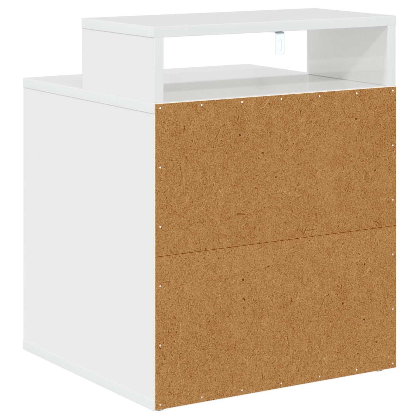 Katt Hus Glanset Hvit 42,5 x 40 x 53,5 cm Konstruert tre