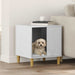 Hundehus Glanset Hvit 44 x 42 x 49 cm Konstruert tre