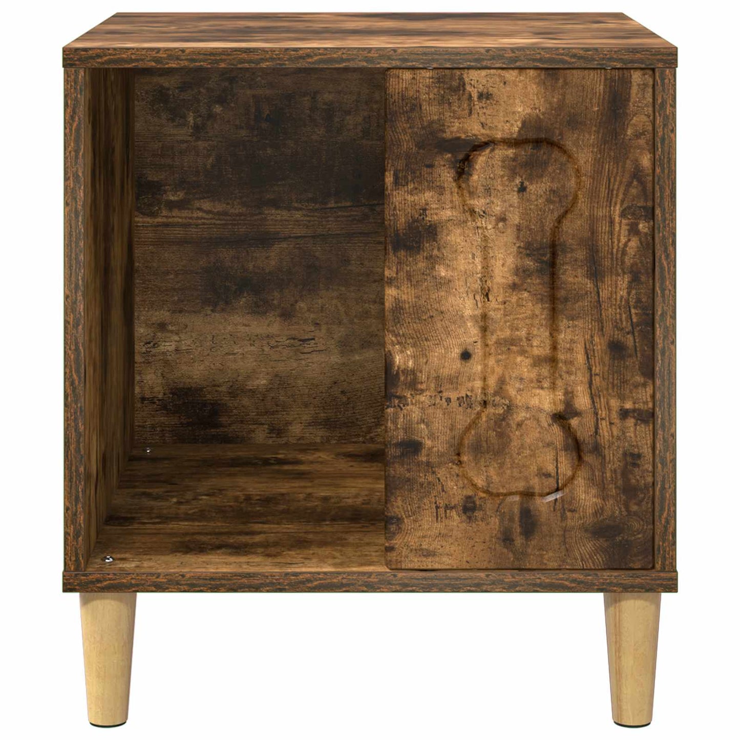 Hundehus Røkt eik 44 x 42 x 49 cm Konstruert tre