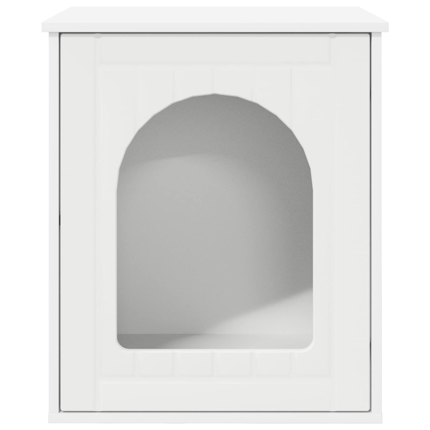 Katt Hus Hvit 53 x 52 x 62 cm Konstruert tre