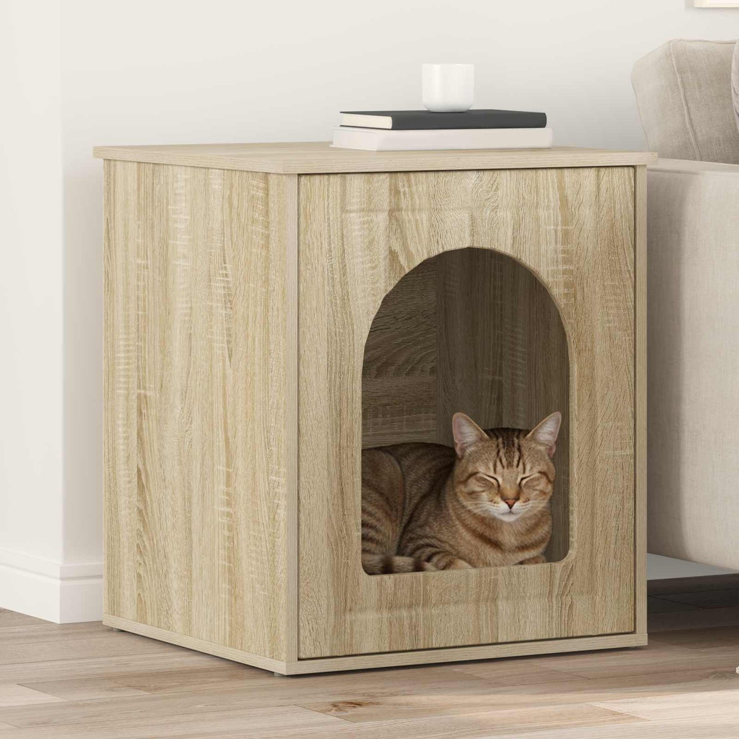 Katt Hus Sonoma 53 x 52 x 62 cm Konstruert tre