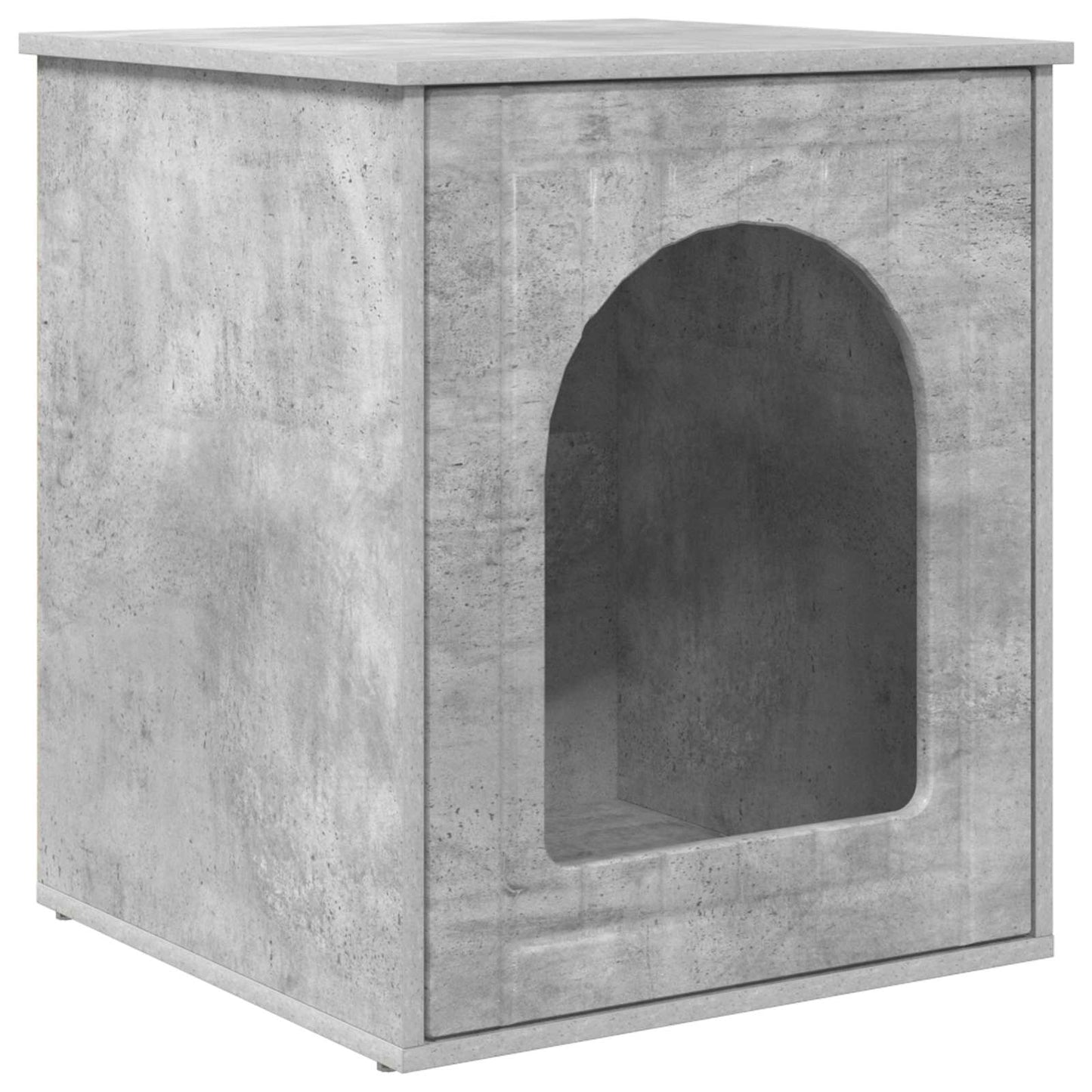 Katt Hus Betong 53 x 52 x 62 cm Konstruert tre