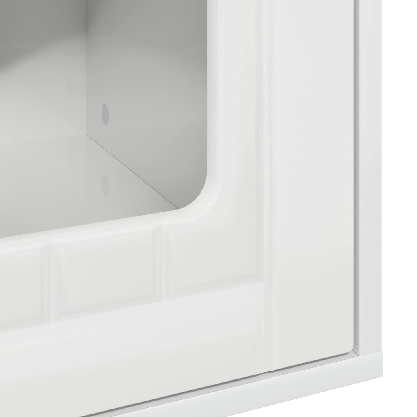 Katt Hus Glanset Hvit 53 x 52 x 62 cm Konstruert tre