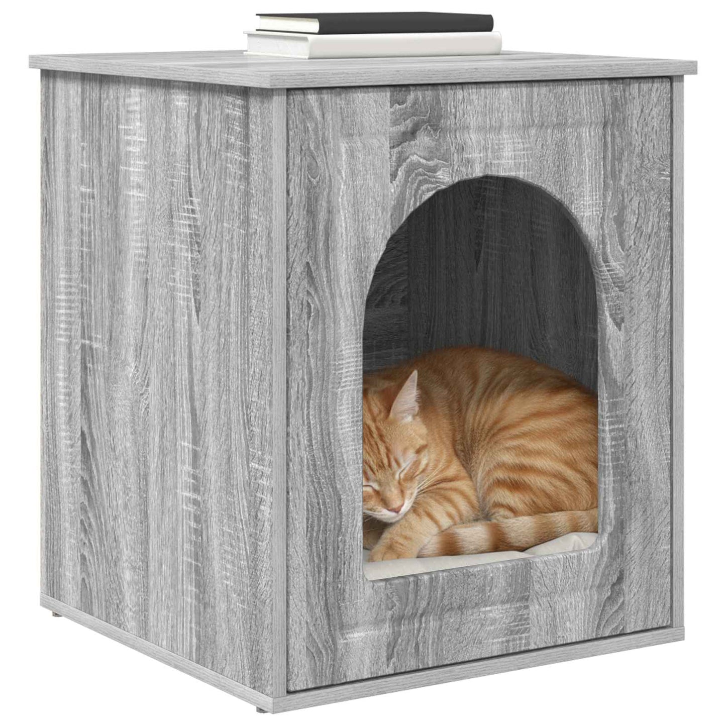 Katt Hus Grå Sonoma 53 x 52 x 62 cm Konstruert tre