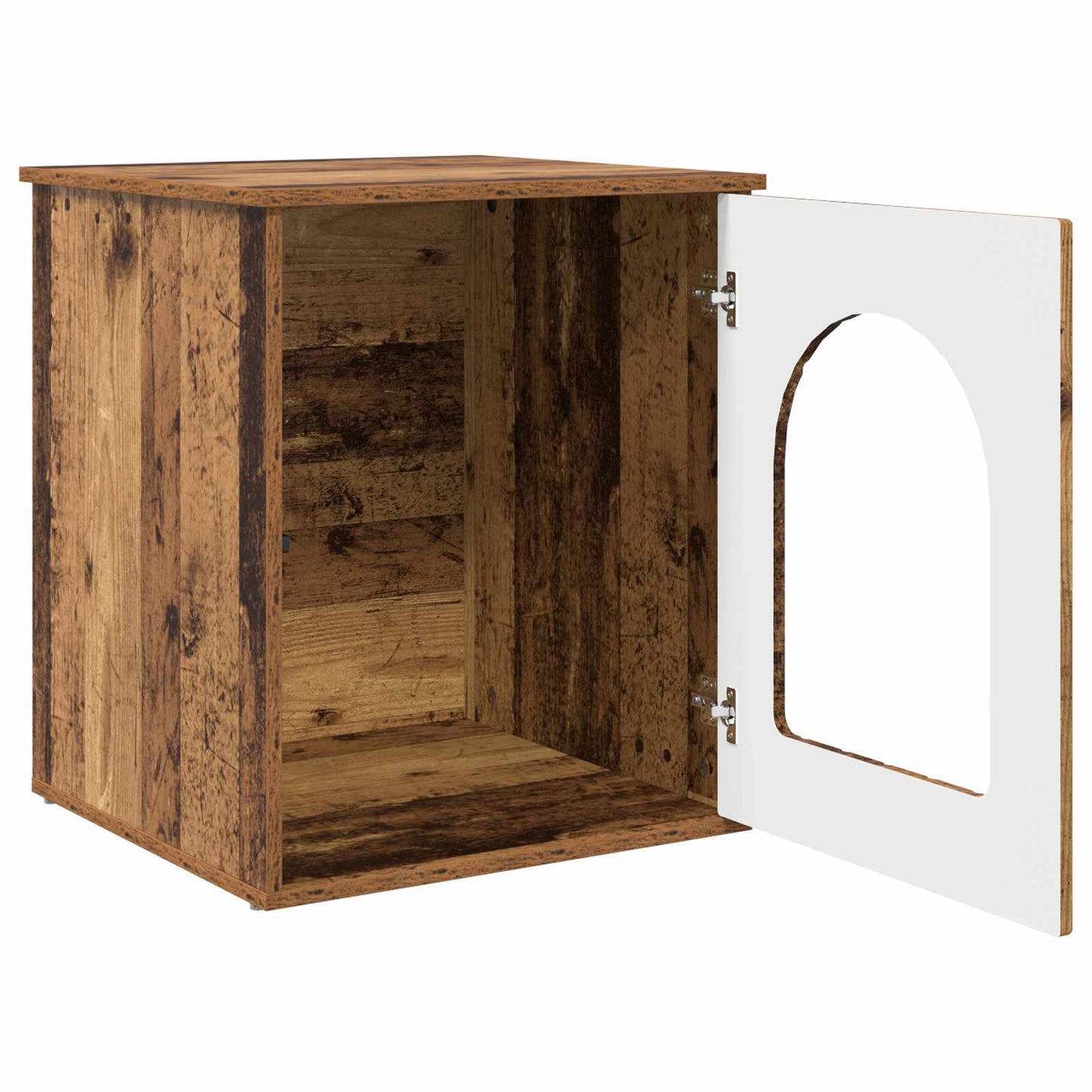 Katt Hus Gammelt tre 53 x 52 x 62 cm Konstruert tre