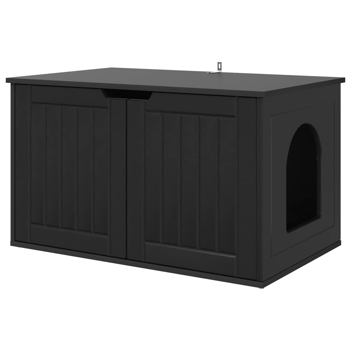 Katt Hus Svart 85 x 55 x 50,5 cm Konstruert tre