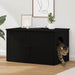 Katt Hus Svart 85 x 55 x 50,5 cm Konstruert tre