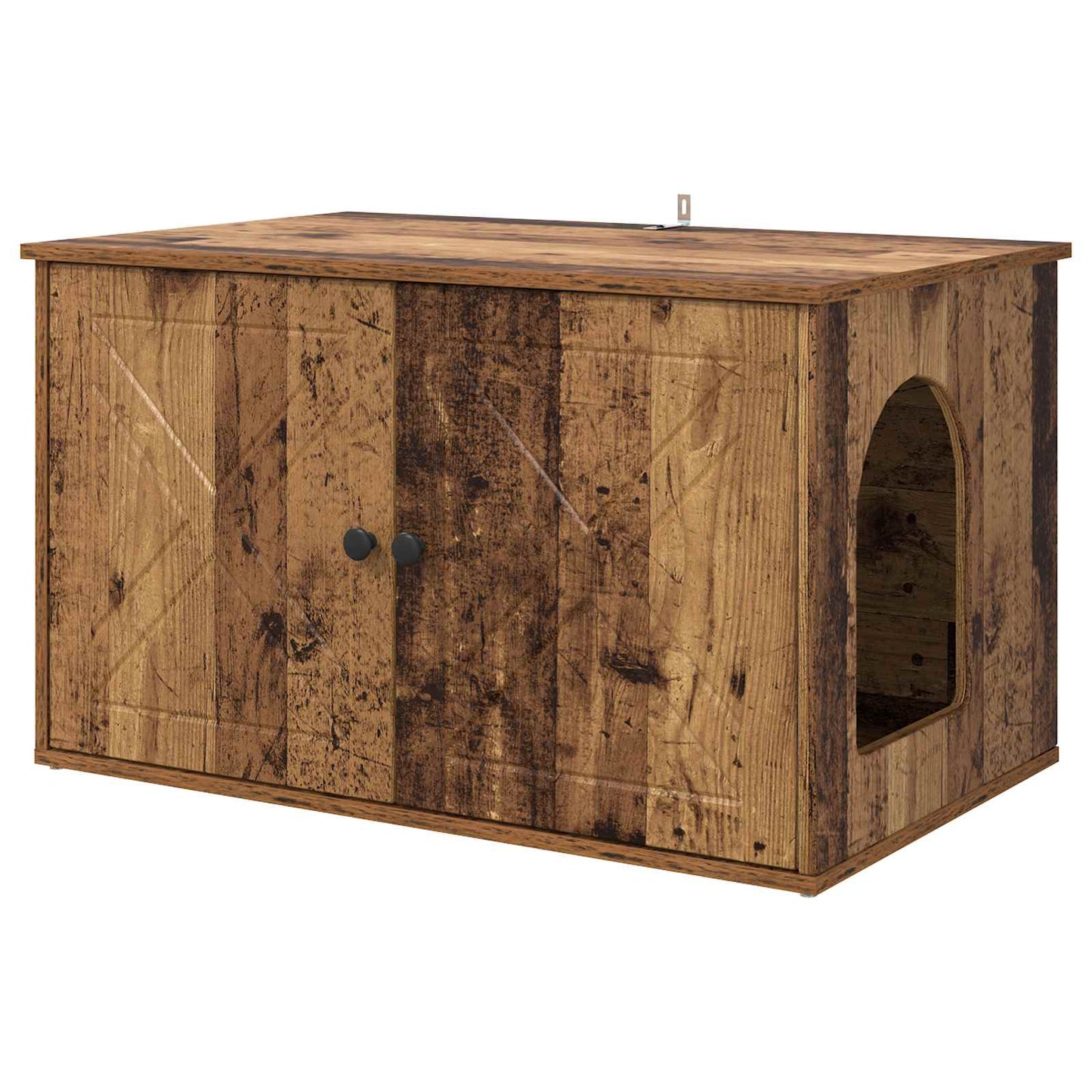 Katt Hus Gammelt tre 85 x 55 x 50 cm Konstruert tre