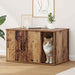 Katt Hus Gammelt tre 85 x 55 x 50 cm Konstruert tre