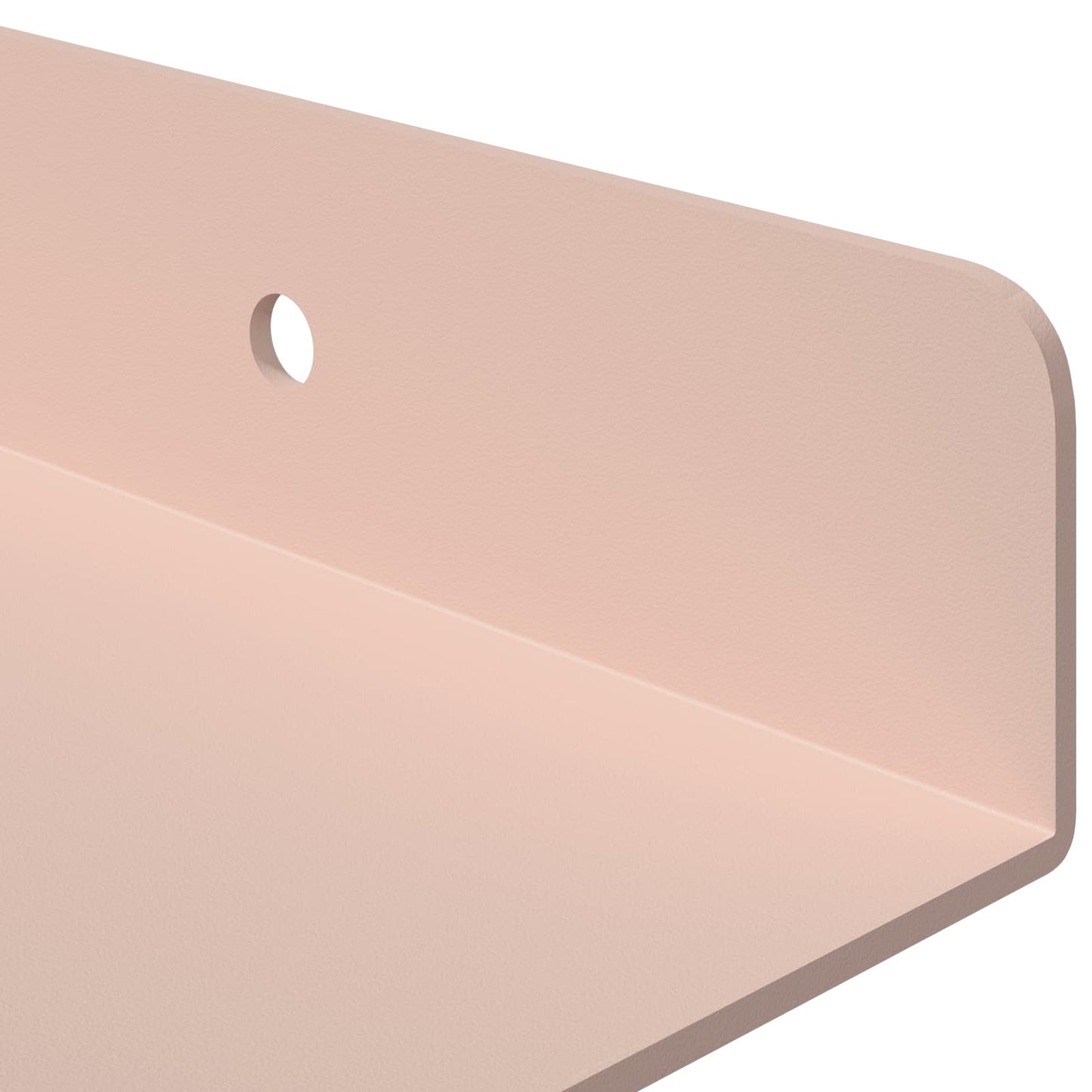Vegghylle med hylle Veggmontert 3 pcs Rosa 40 x 9 x 2,5 cm vidaXL