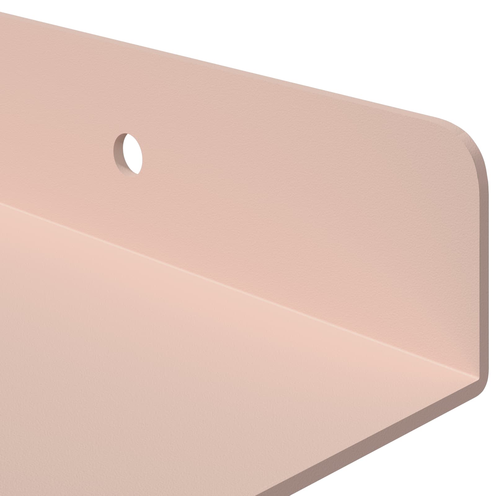 Vegghylle med hylle Veggmontert 3 pcs Rosa 40 x 9 x 2,5 cm vidaXL