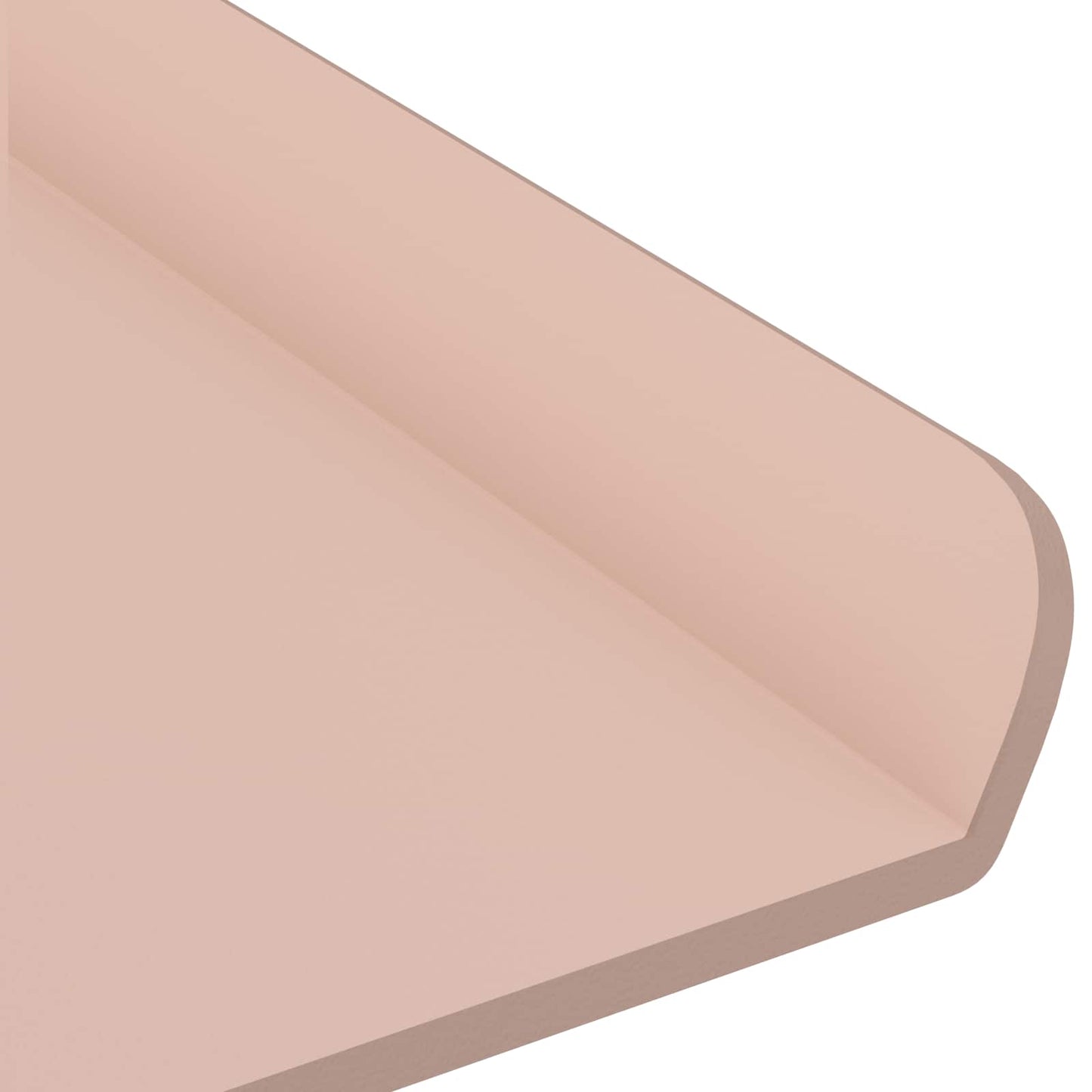 Vegghylle med hylle Veggmontert 3 pcs Rosa 40 x 9 x 2,5 cm vidaXL