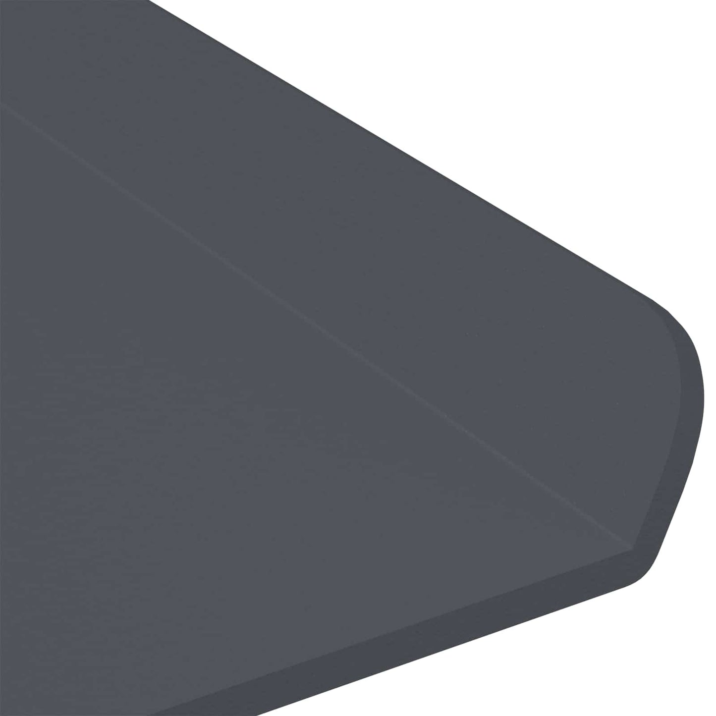 Vegghylle med hylle Veggmontert 3 pcs Antrasitt 40 x 9 x 2,5 cm vidaXL