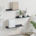 Vegghylle med hylle Veggmontert 3 pcs Antrasitt 40 x 9 x 2,5 cm vidaXL
