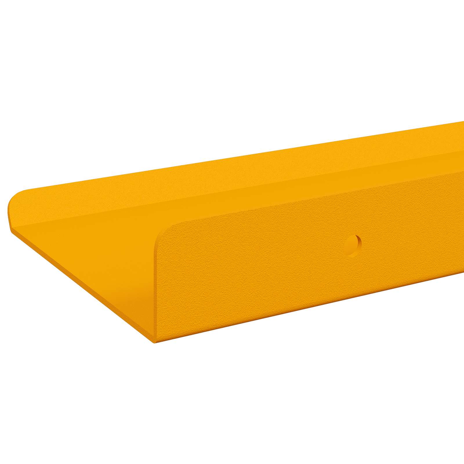 Vegghylle med hylle 3 pcs Sennepsgul 40 x 9 x 2,5 cm vidaXL