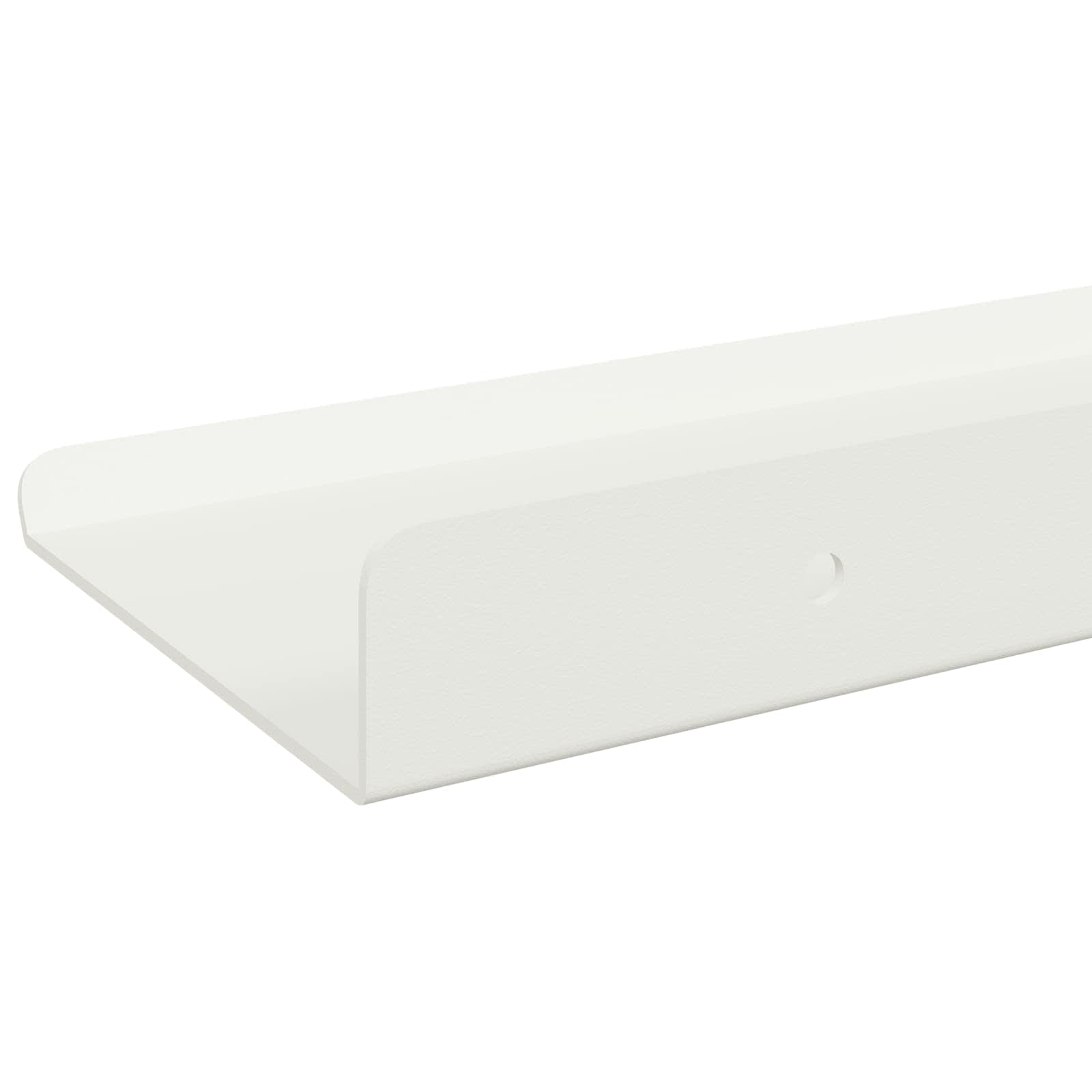 Vegghylle med hylle Veggmontert 3 pcs Hvit 40 x 9 x 2,5 cm vidaXL