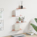 Vegghylle med hylle Veggmontert 4 pcs Rosa 30 x 9 x 2,5 cm vidaXL
