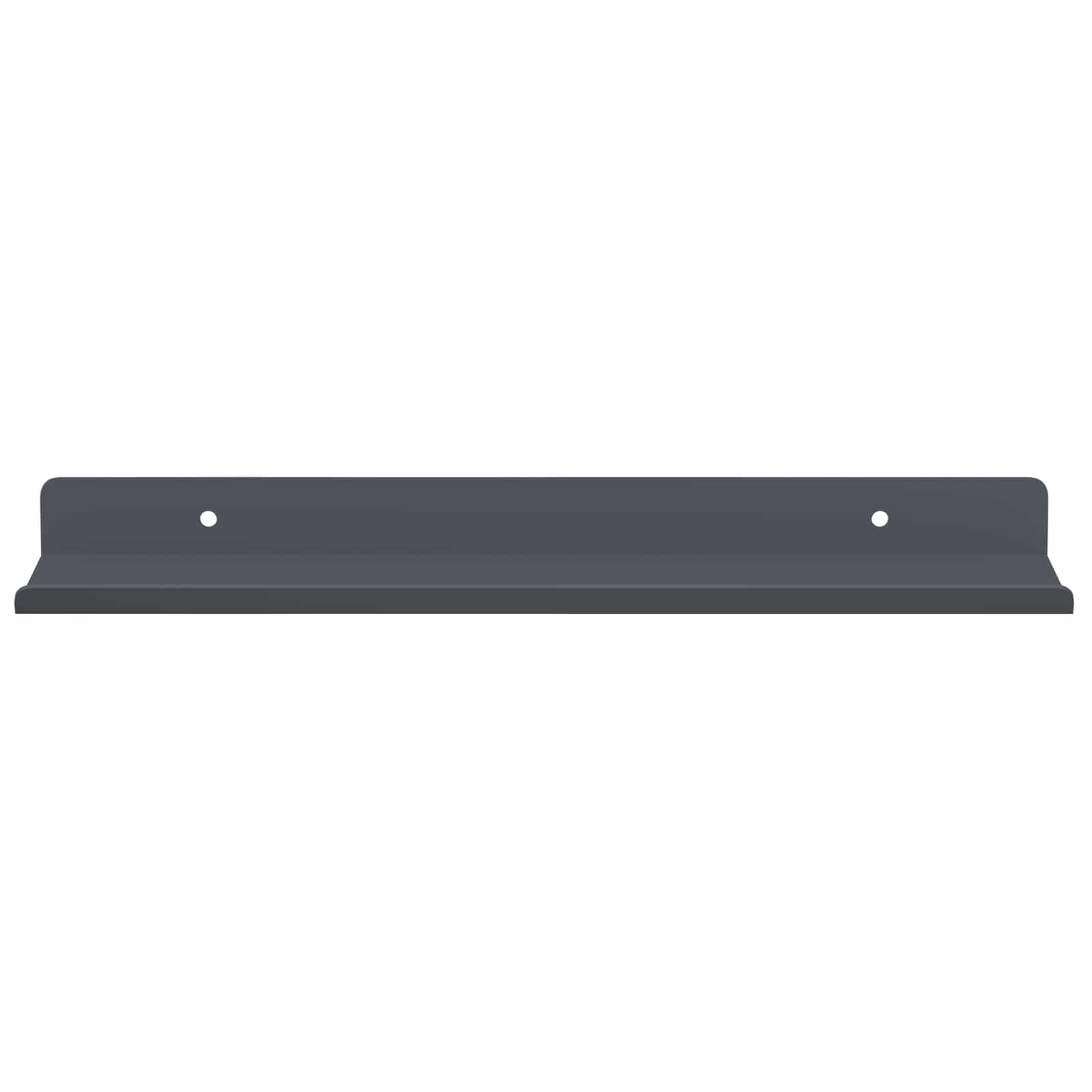 Vegghylle med hylle Veggmontert 4 pcs Antrasitt 30 x 9 x 2,5 cm vidaXL