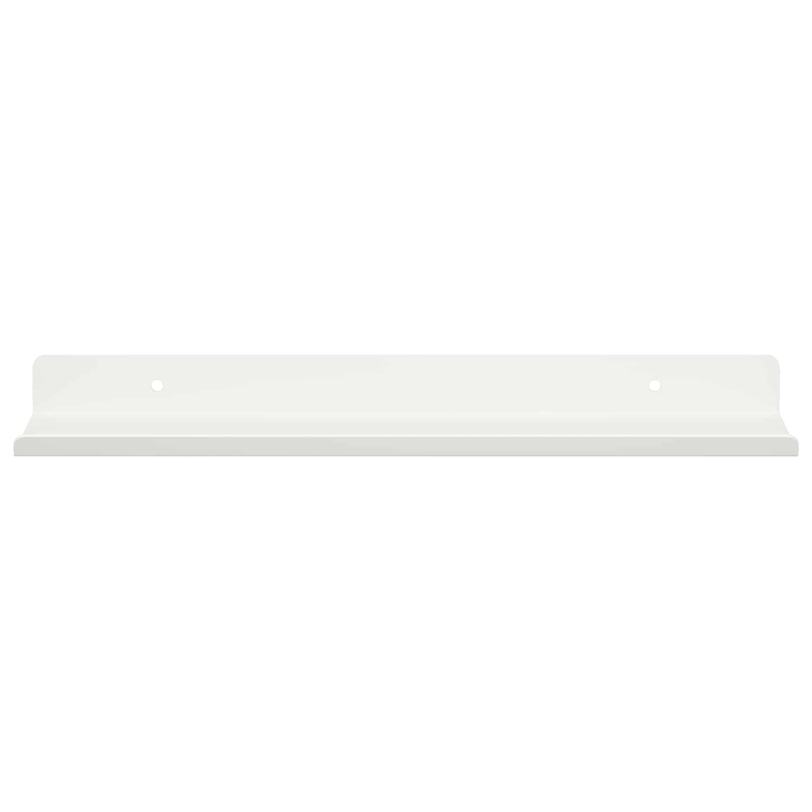 Vegghylle med hylle Veggmontert 2 pcs Hvit 30 x 9 x 2,5 cm vidaXL